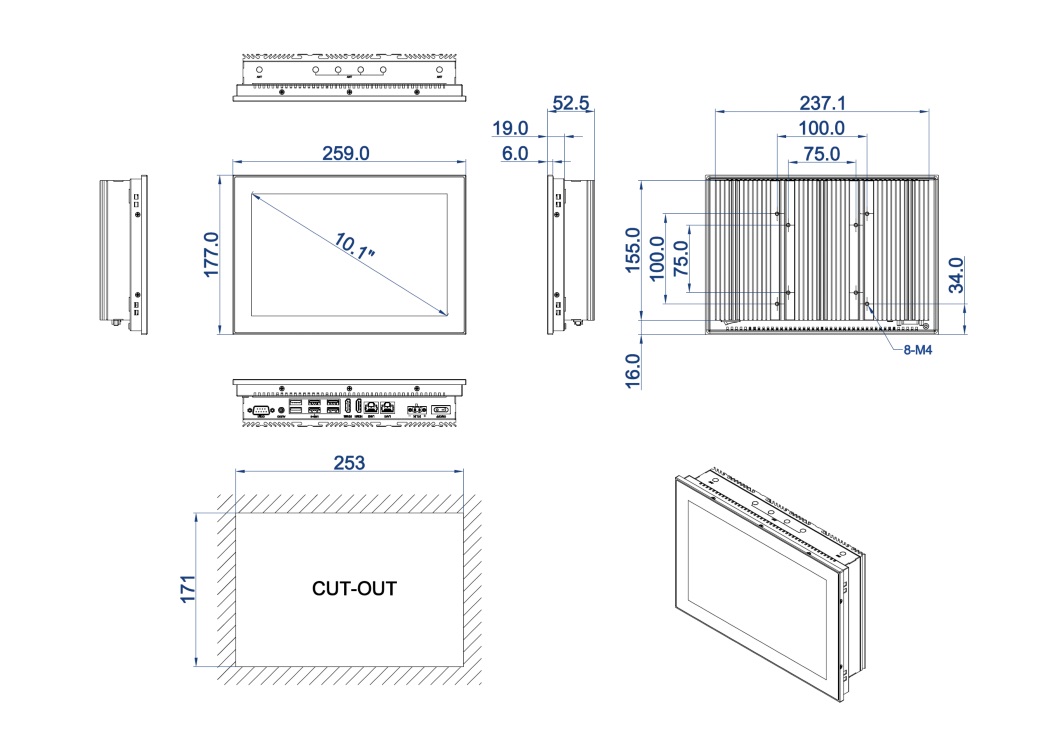 GILA Dimensions 10.1